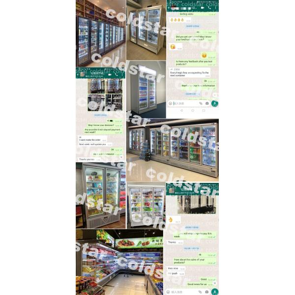 Commercial Upright Freezer Beer Display Fridge Monster Energy Drink Display Cooler