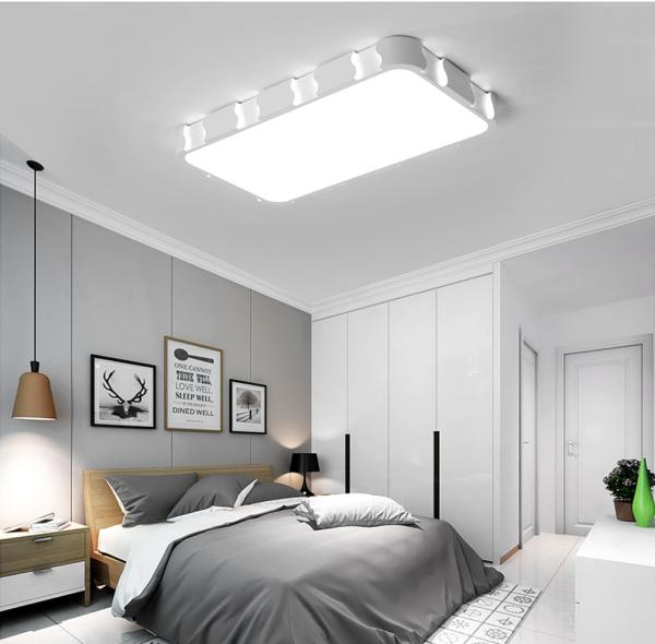Tri-color/non-pole dimming small/medium/big simple and fashionable bedroom/living room/balcony ceiling lamp