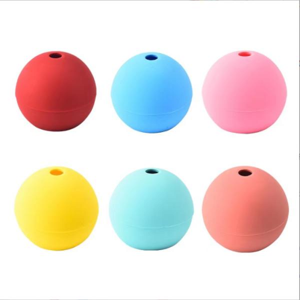 Kitchen Tool Silicone Ice Ball Mold Single Hole Soft Rubber for Bar Ice Cream Makers