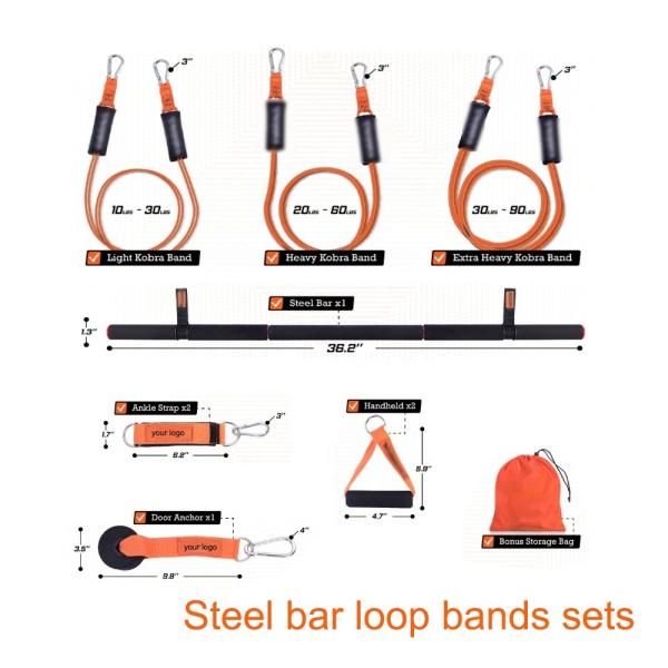 OEM ODM Portable Multi Functional Pilates Bar 1m Fitness Equipment