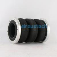 molas de ar complicadas triplas de borracha da altura de 185mm com suspensão universal Kit Bag do ar da flange o 6x1/4 de alumínio”