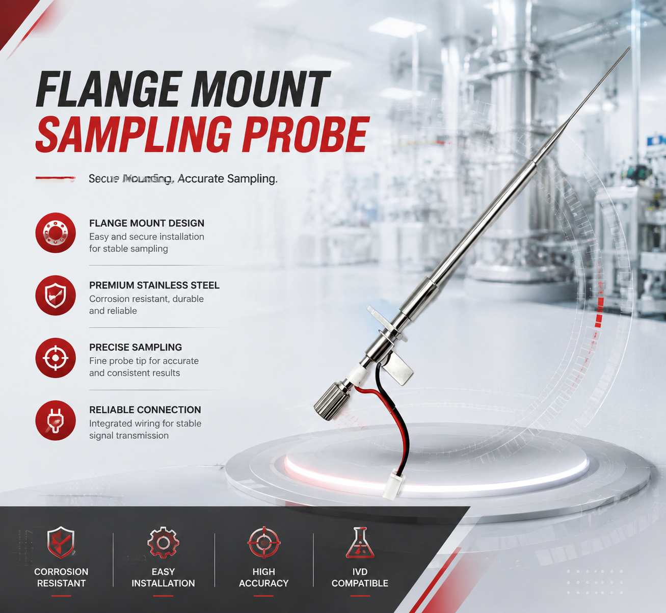 Customized IVD Instrument Parts with Integrated Temperature Sensing