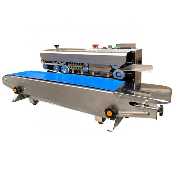 HIPAC FR770W Continuous Sealing Machine with 500W Power 0-18m/min Speed and 0-300℃ Temperature Range for Efficient Packaging