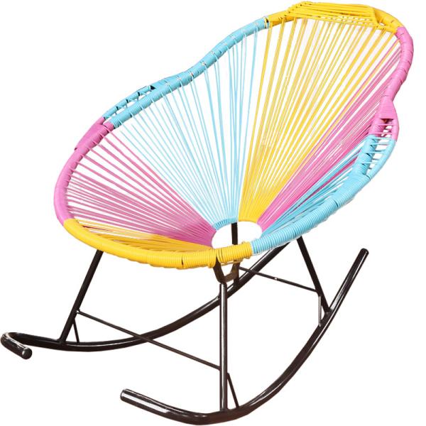 Whiteblackbrowngraycreamyellowgold Acapulco Wicker Chair for Balcony Rattan Furniture