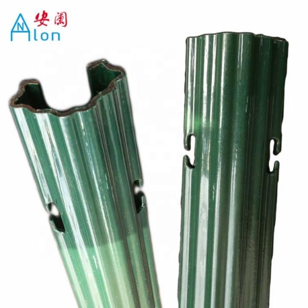 PVC Coated High Zinc Grape Vine Posts Used In Agriculture Plantation 1.5mm Thick