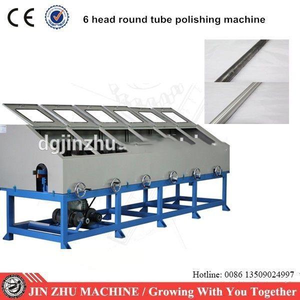 6 Heads Automatic Buffing Machine , Stainless Steel Pipe Polishing Machine