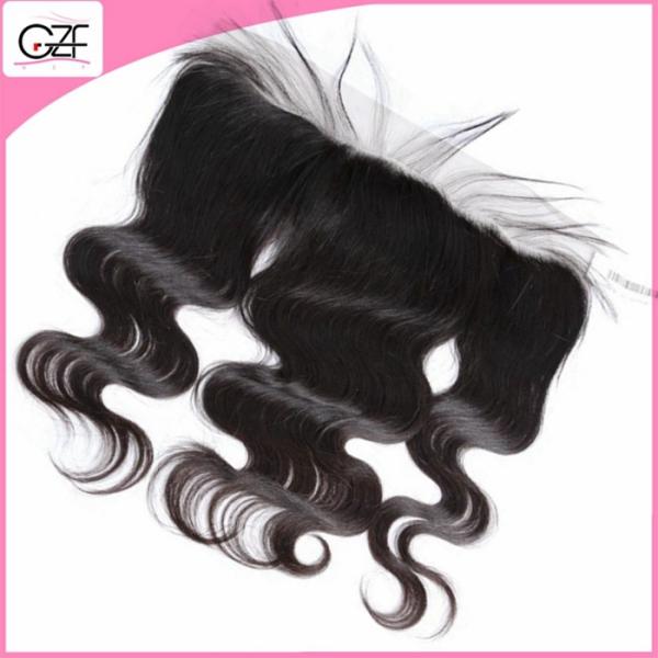 High Quality Brazilian Virgin Human Hair Body Wave 4*4 Lace Closure with Baby Hair