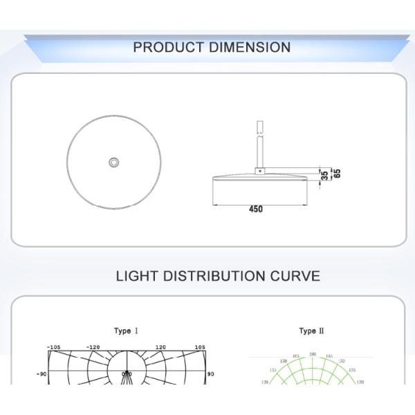 Охладите белые света 3500К залива СИД 250В высокие - ОЭМ 6000К одобренный РоХС доступный
