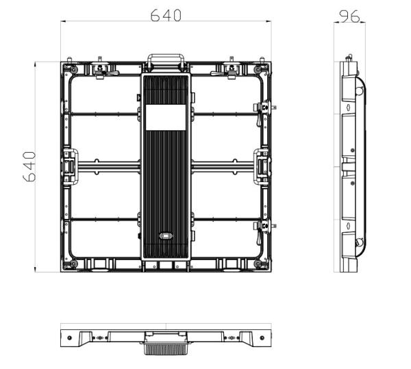 Passo conduzido alugado exterior 6.66mm do pixel da tela de HD com ângulo de visão de 140 graus