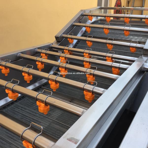 Máquina de lavar tomates com sistema de filtragem de água 304 material de aço inoxidável