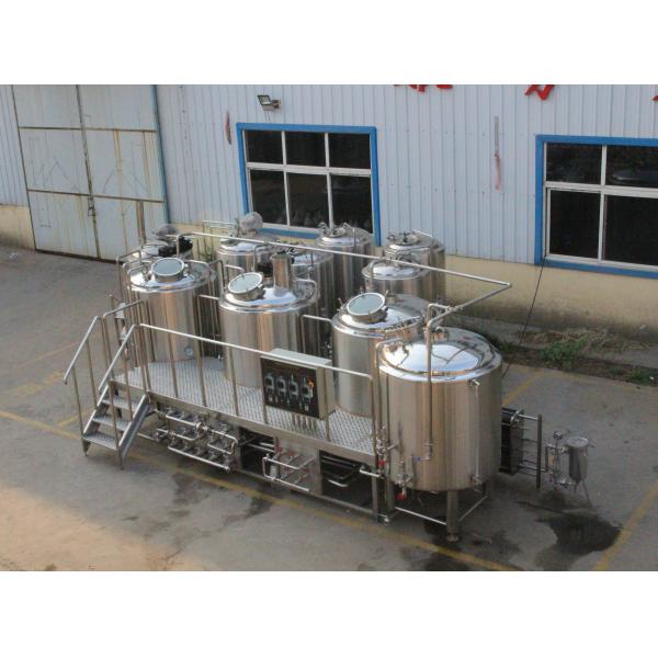 SL-1200 Commercial Brewing Equipment Stainless Steel / Red Copper Material