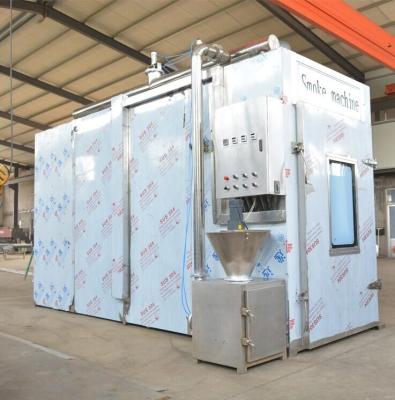 380v Meat Smoking Machine PLC 100kg Batch Industrial Smoke House Oven