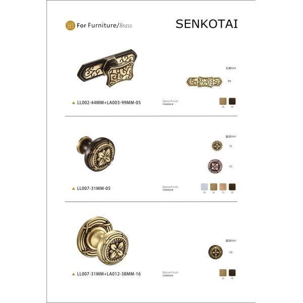 Euro Style Antique Brass Kitchen Cabinet Knobs Pull - Vintage Drawer and Dresser Round Handles