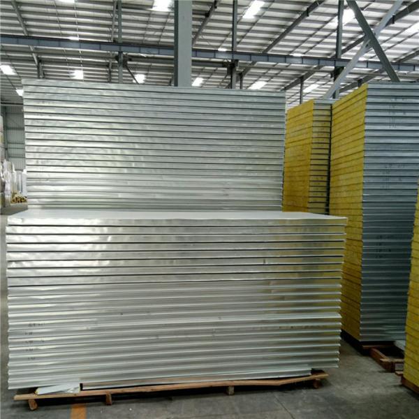 fireproof 0.326mm glass wool thermal insulation sandwich roof panel 5500 x 960 x 50mm