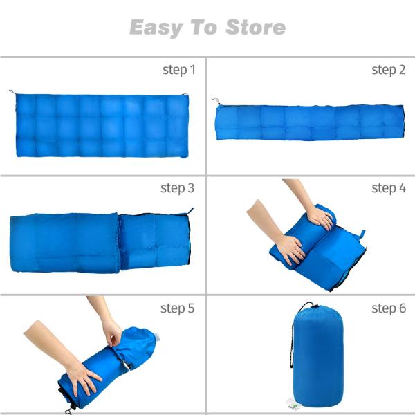 800g Breathable 190x72cm Polyester Sleeping Bag