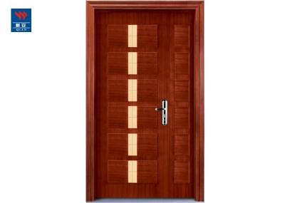 O UL à prova de som de 60 minutos da entrada do hotel alistou portas de madeira avaliados do fogo da porta dobro do PVC