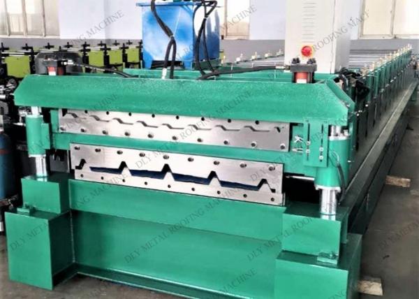 Hydraulic Cutting 0.3mm Double Layer Forming Machine Cr12  Roof Panel Roll Former