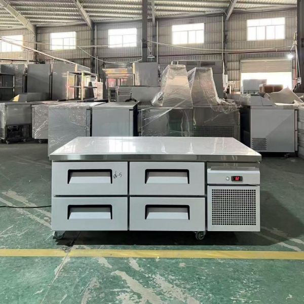 Stainless Steel Single-Temperature Under Counter Chiller Drawer Refrigerator Fan Cooling