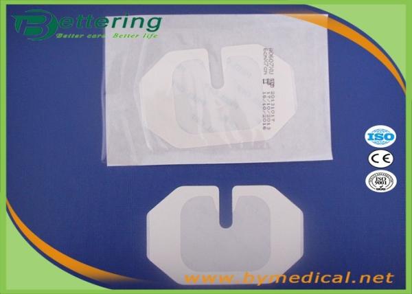 Waterproof Polyurethane Film Wound Dressing , Medical Transparent Iv Dressing