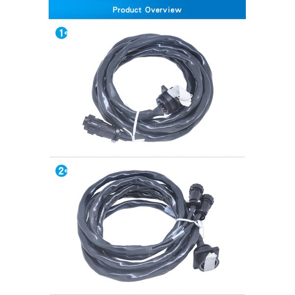 74815050 Black Cable Encoder C Servo Axis For Gerber Cutter Gt5250 / 7250