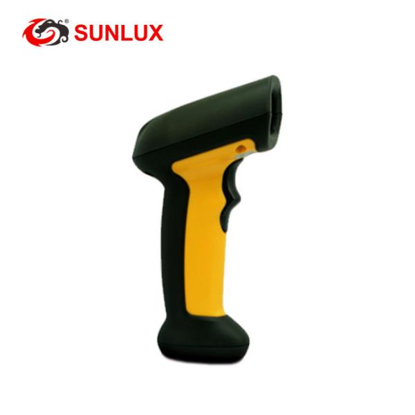 Black Long Range Industrial Laser Barcode Scanner For Warehouse Logistics