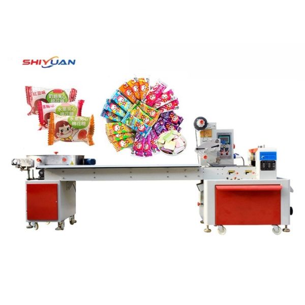 Full Automatic Horizontal Packaging Machine For Bread Cookies Fruits Vegetables