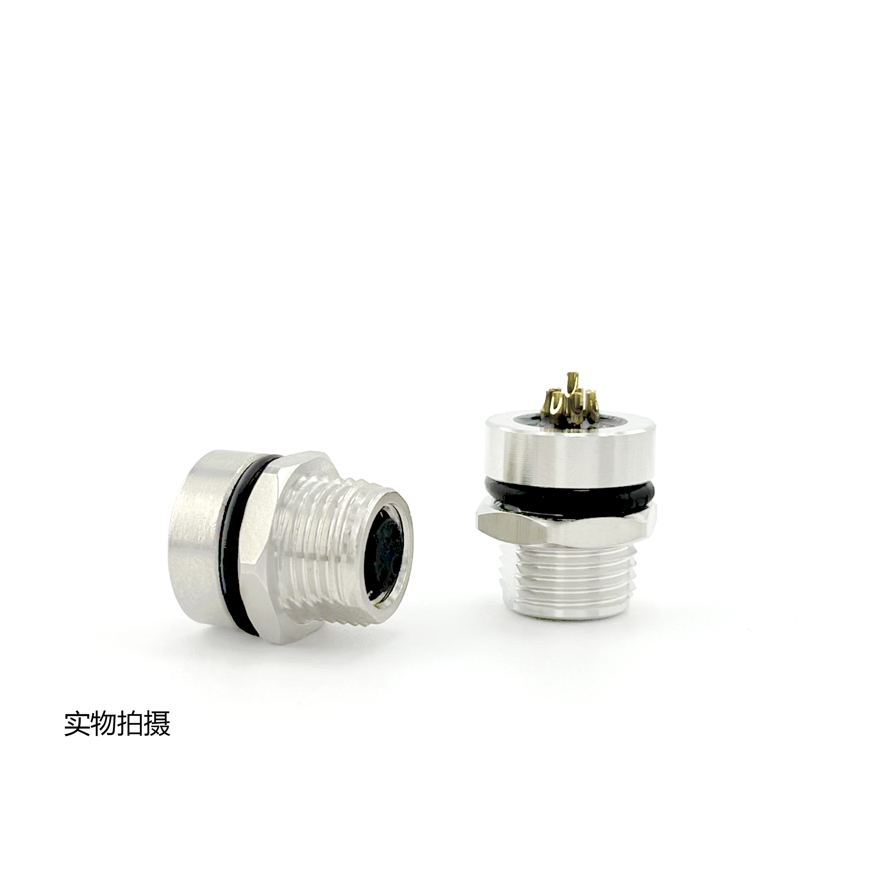 30 Volt M8 Field Wireable Connector Gold Contact Plating M8 Female Connector