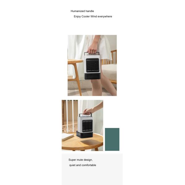 Negative Ion Purification Solar Water Cooling Mist Rechargeable Air Cooler Fan