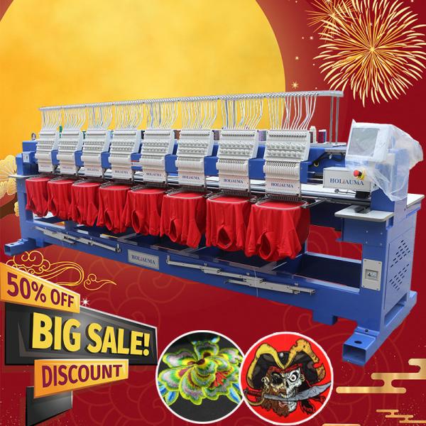 Industrial eight heads big area embroidery machine best price in bangladesh new/used barudan embroidery machines for sal