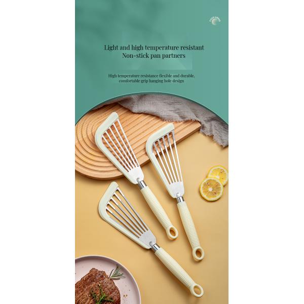 Versatile Stainless Steel Slotted Fish Spatula Heat Resistant Turner for Nonstick Cookware