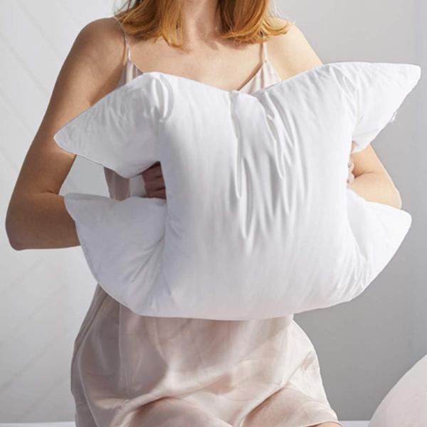 NECK Part Luxury Goose Feathers Down Pillow for Sleeping Hotel Collection Queen Size