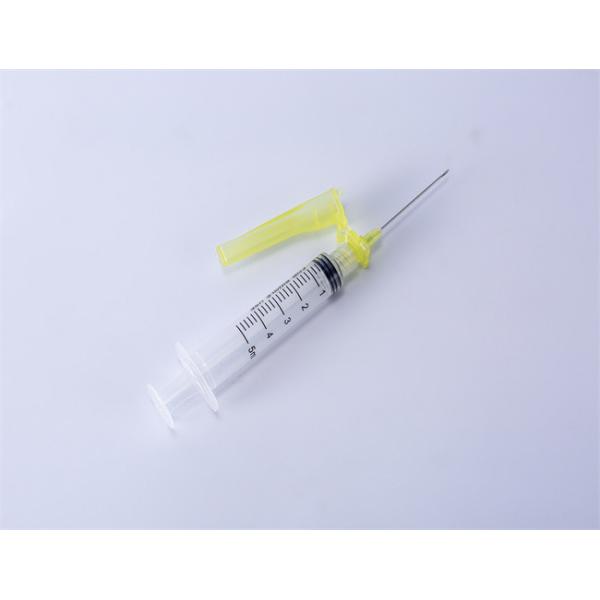 Sterile Medical Disposable Safety Syringe With Safety Needle 16G-30G FDA51K