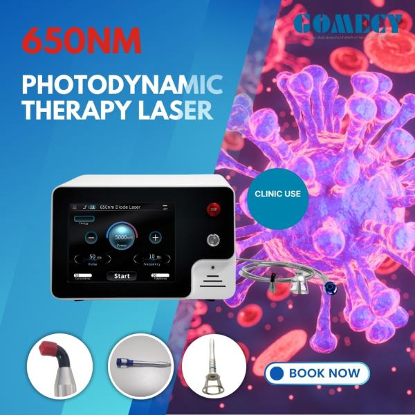 Red Light Laser and Blue Light Source Gomecy Physical Healing 650nm Photodynamic Therapy Laser Machine