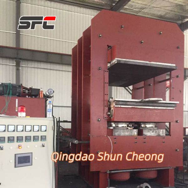 PLC Control Hydraulic Frame Rubber Vulcanizing Press Machine with Customized Size and 0-100MPa Pressure Range