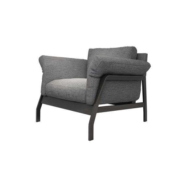 Joyful ever furniture factory Light luxury design sofa in Glossy painting frame and Italy leather upholstered