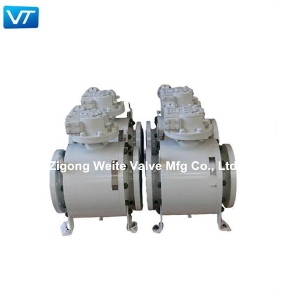 LF2 Body Trunnion Mounted Ball Valve ASME B31.4 Electric Actuator