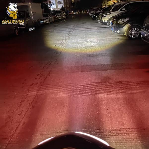 White Yellow Doule Color LED Motorcycle Lamp H4 Headlight MINI Driving Bulb