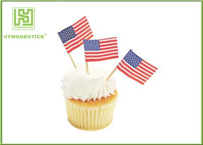 Colorful Food Grade Cake Decoration Toppers Flag Food Picks For Holidays