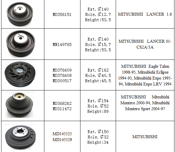 Для шкива В31 4Г64 4Г63 МД306158 кривошина тритона Сёгуна Мицубиси Паджеро