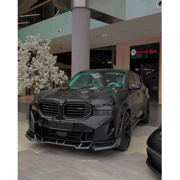 XM Bmw Wide Body Kit Carbon Fiber Front Lip Spoiler Black Bmw Side Skirt Wheel Arch