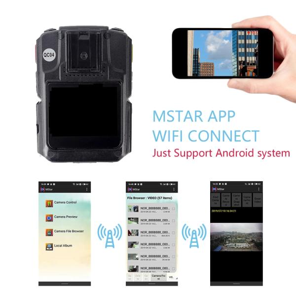 NTSC 2200mAh Law Enforcement Body Camera Night Vision IP66