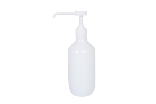 Bocal longo da garrafa vazia branca da bomba do Sanitizer da mão do animal de estimação 16oz