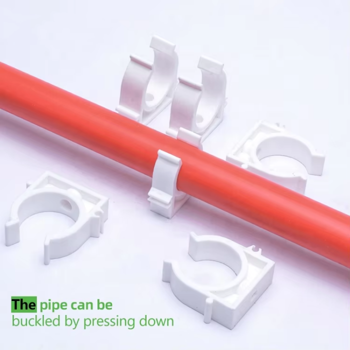 High Durability Plastic Tube Clips 25MM Eco Friendly For Household
