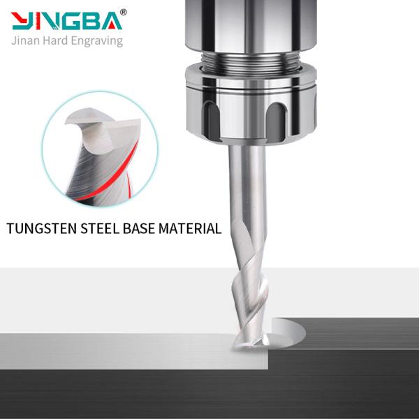 2F Aluminum Milling Cutter 65 Degrees Oem 2 Flute End Mill For Aluminum