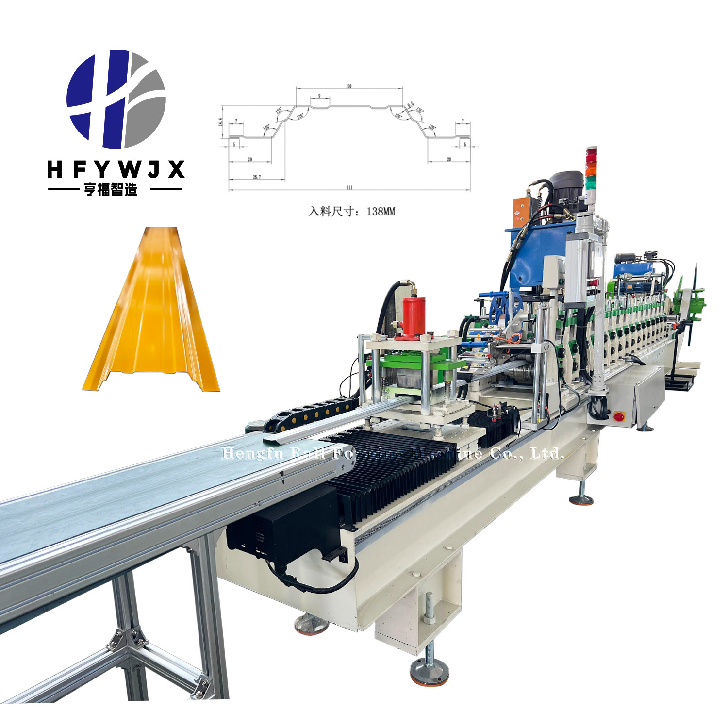 High Speed 20–23 m/min Automatic Fence Roll Forming Machine with 16 Rows of