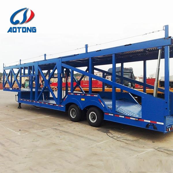 2 оси Гидравлическое подъемное устройство Двухэтажный автомобиль / внедорожник Грузовик прицеп для автомобилей