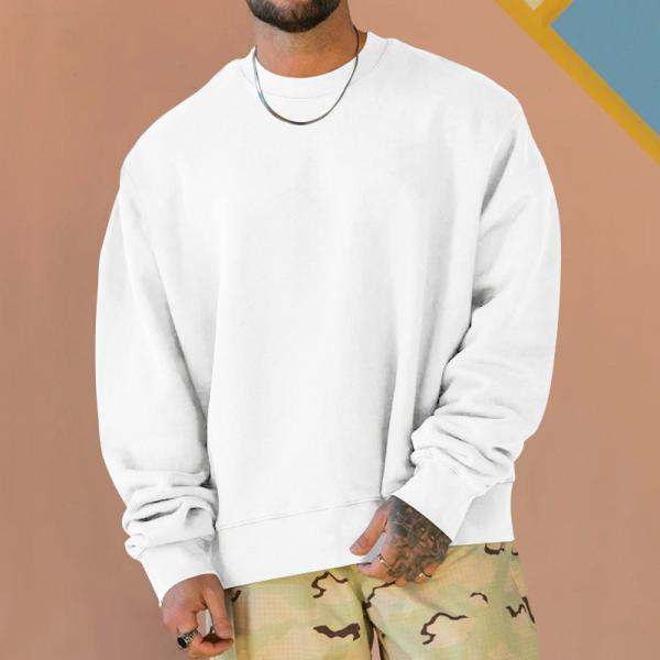 Oversized Drop Shoulder Heavy Weight Print Men's Hoodies Sweatshirts Pullover Style