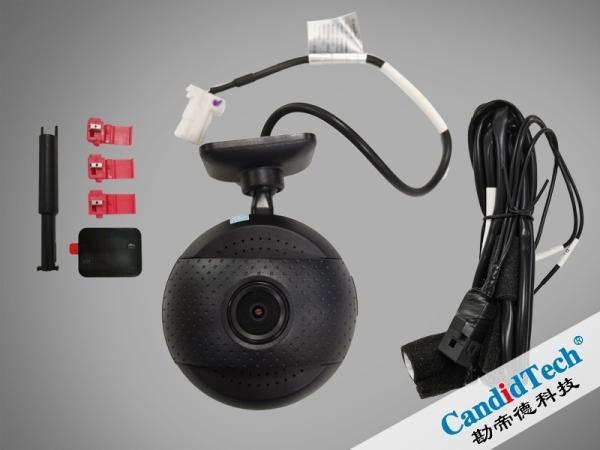 64G TF Card Dash Camera With Monitor Front Dual Recording Optional