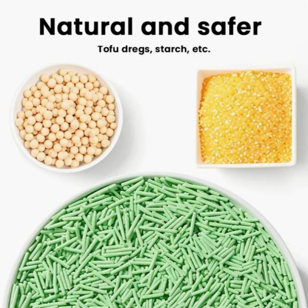 Déodorant pour le thé vert, poudre libre de la litière de chat, bande de tofu de la litière de chat