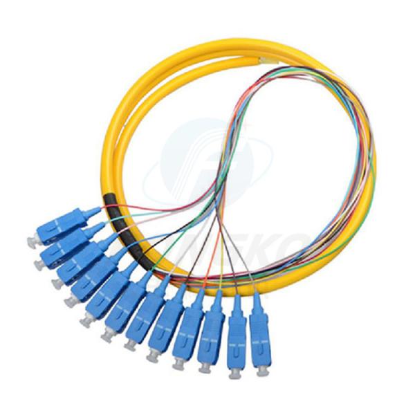12F FTTH Fibra Óptica Pigtails SC APC UPC SM G.657A1 Fibra Óptica